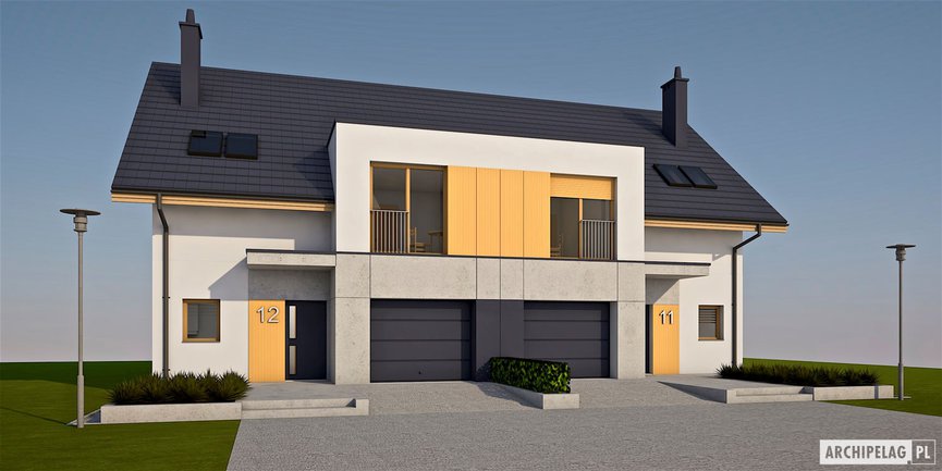 Gotowy projekt bliźniaka - tani w budowie