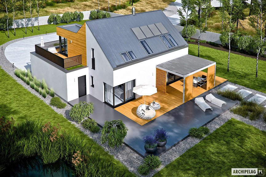 Wizualizacja projektu domu Nils II G2 ENERGO PLUS
