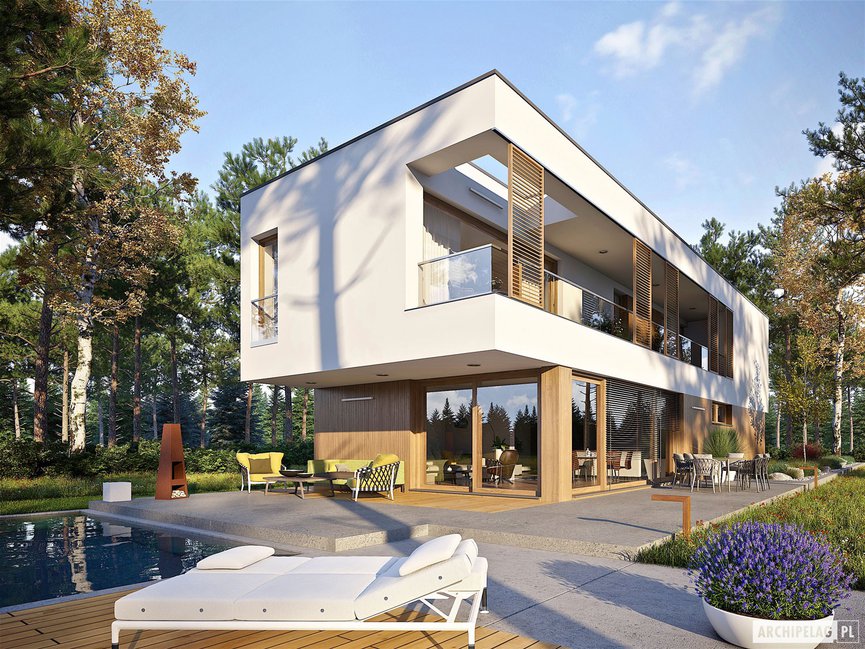 Wizualizacja projektu domu EX 17 W2 ENERGO PLUS