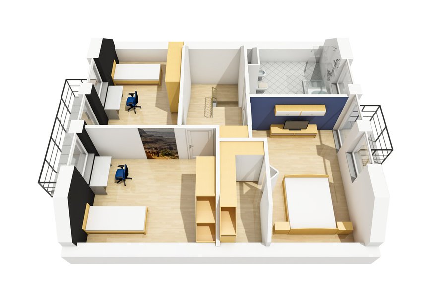 Projekt domu Daga - poddasze