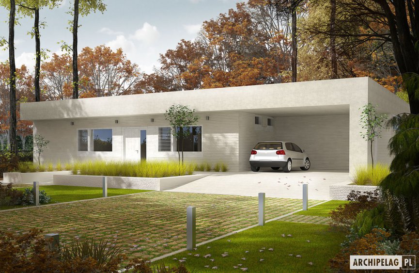 Projekt domu EX 6 (z wiatą) 