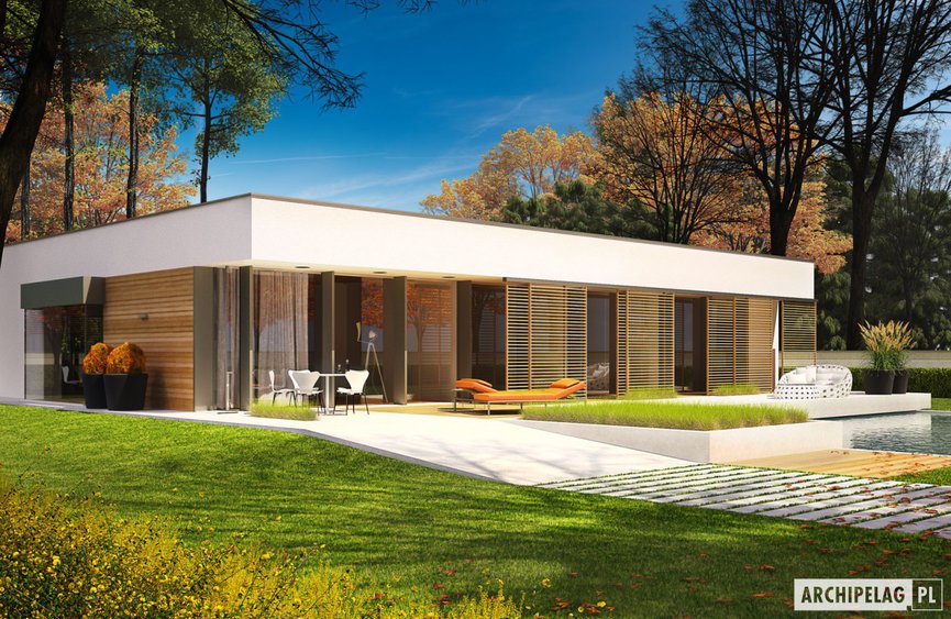 Projekt domu EX 7 (z wiatą) MULTI-COMFORT