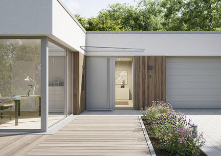Drzwi zewnętrzne wykonane z aluminium, takie jak ThermoSafe czy ThermoCarbon są świetne do domów o wysokich wymaganiach termoizolacyjnych – energooszczędnych i pasywnych