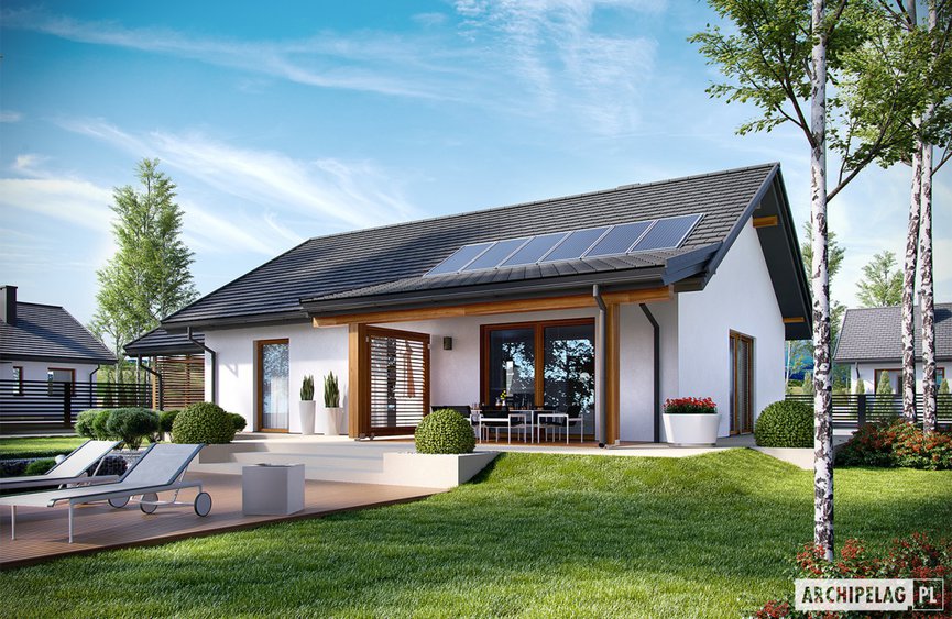 Projekt domu Kornel VI (z wiatą) ENERGO 