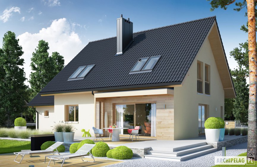 Projekt domu E5 G1 ECONOMIC (wersja D)