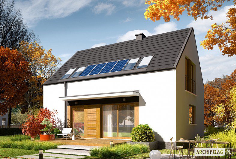 Wizualizacja projektu domu E12 ENERGO PLUS