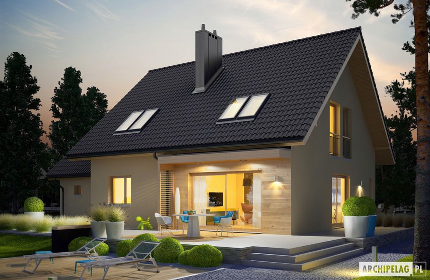 Projekt domu E5 G1 ECONOMIC (wersja C)