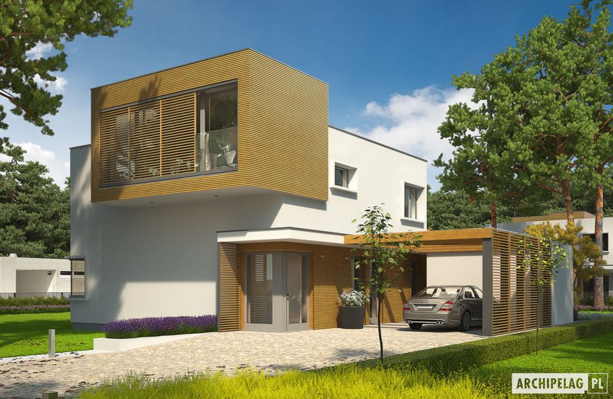 Projekt domu EX 10 II (z wiatą) 