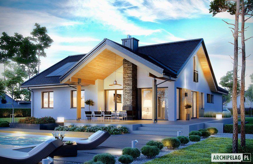 Projekt domu Simon 01 (dwulokalowy)